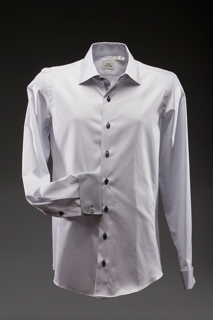 Capo Grey Dress Shirt  Shirts - mujaestore