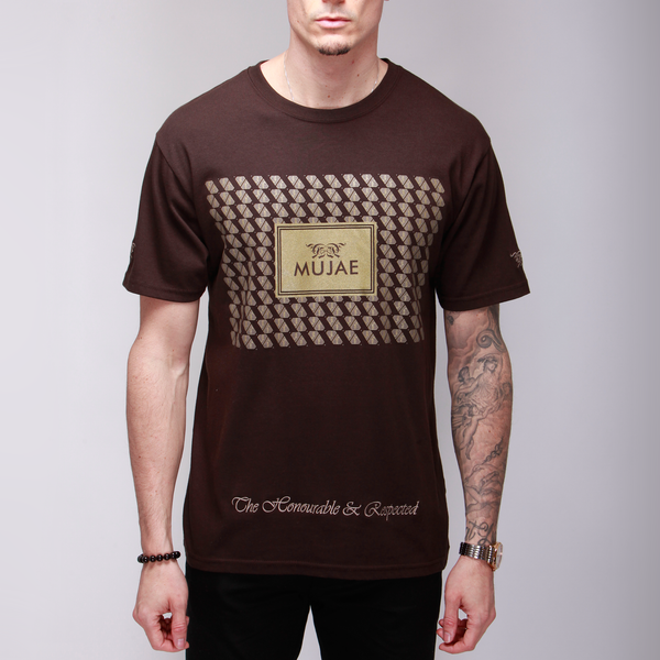 Platinum Gold Mujae Monogram Tee (tagline embroidery)  Shirts - mujaestore