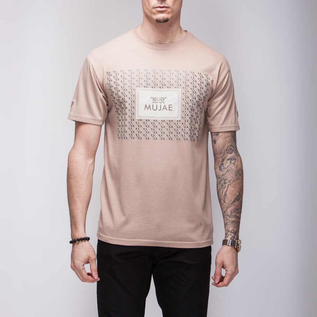 Mujae Mocha Monogram Tee Shirts - mujaestore