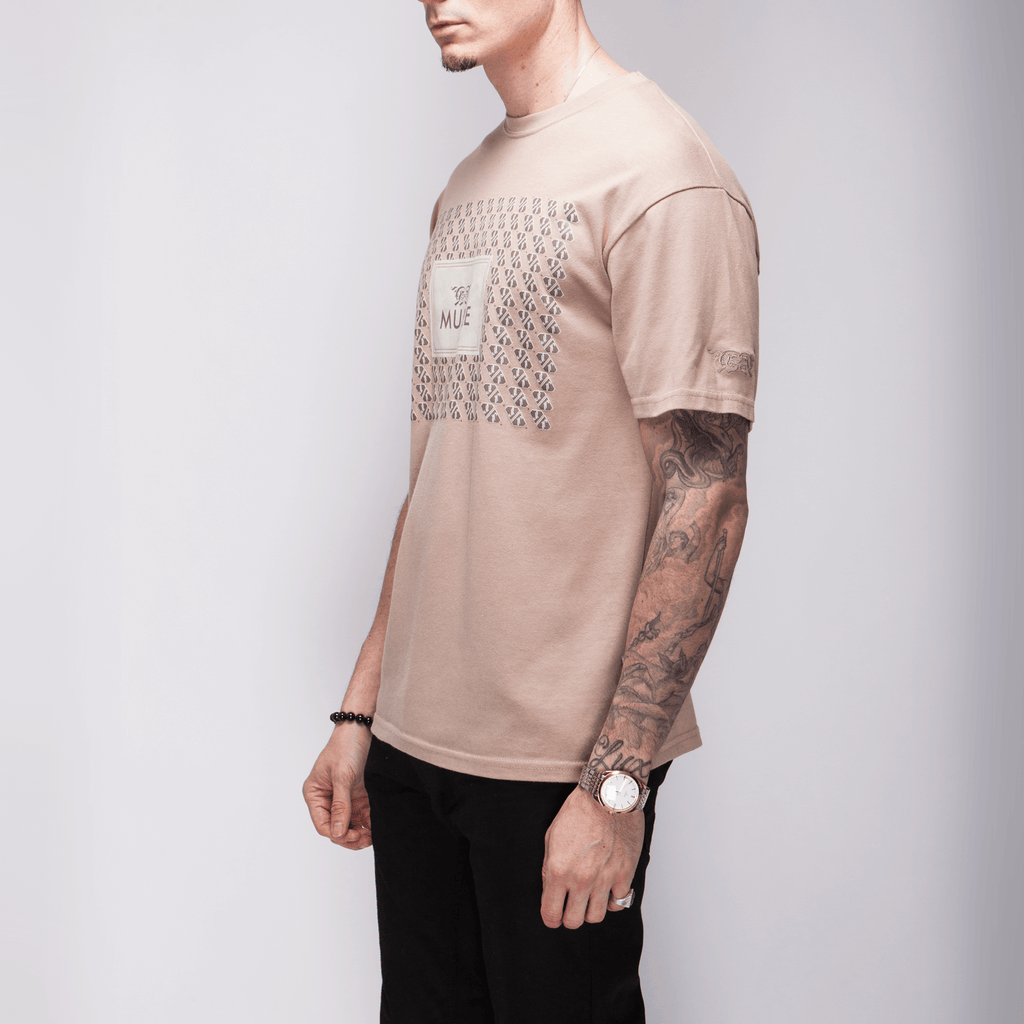 Mujae Mocha Monogram Tee Shirts - mujaestore