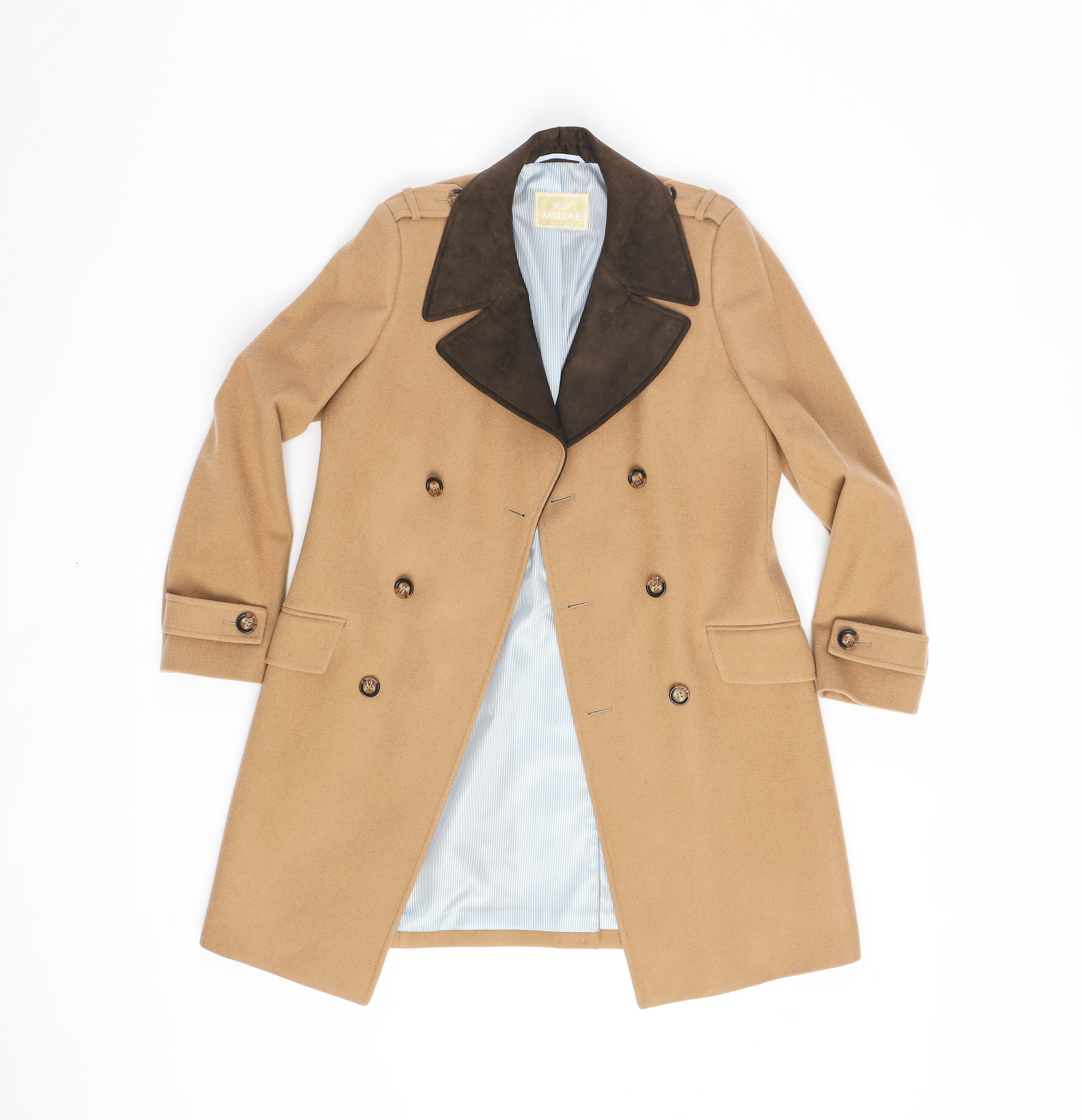 Mujae Tan wool coat, overcoat, mens coat – Mujae - Designer
